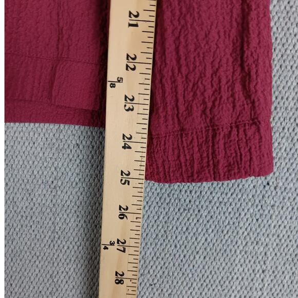 Bedford Fair Vintage Track Suit Set Womens Large Maroon Crepe Fabric Fall Casual - Picture 10 of 16